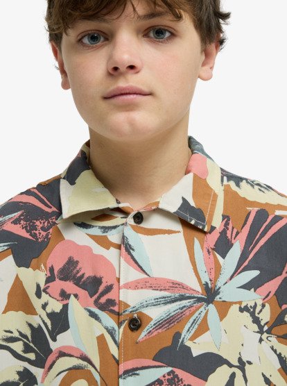 Safe Paradise - Short Sleeve Shirt for Boys 8-16  EQBWT03417
