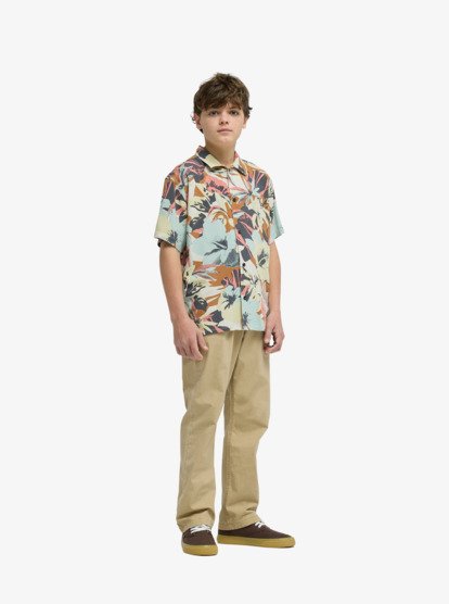 Safe Paradise - Short Sleeve Shirt for Boys 8-16  EQBWT03417