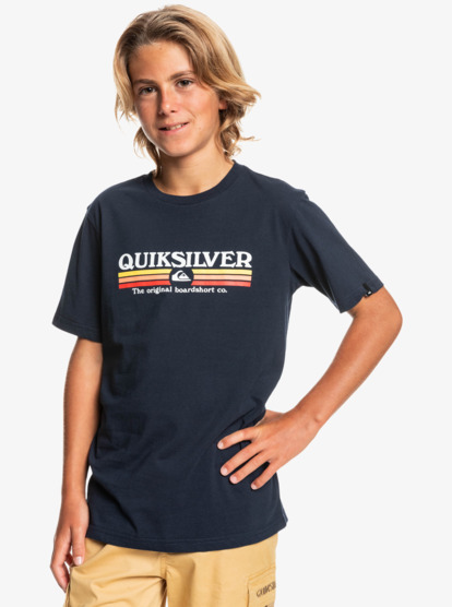 Lined Up - Short Sleeve T-Shirt for Boys 8-16  EQBZT04418
