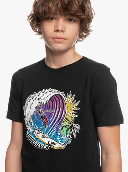 quiksilver, The Barrel - T-Shirt for Boys, BLACK (kvj0) The Barrel - T-Shirt for Boys  EQBZT04509
