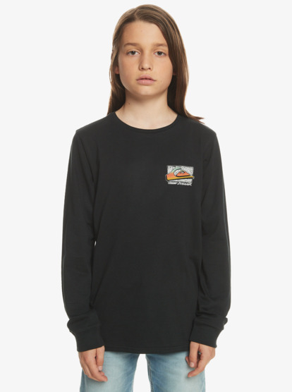 Retro Fade - Long Sleeve T-Shirt for Boys 8-16 - Boys 8-16's Black