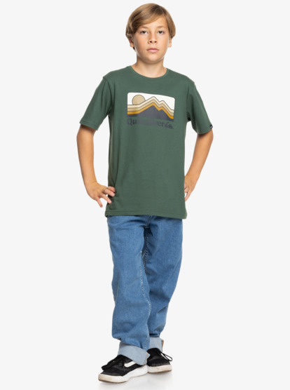 QS Gradient Mountains - Short Sleeves T-shirt for Boys 8 - 16  EQBZT04795