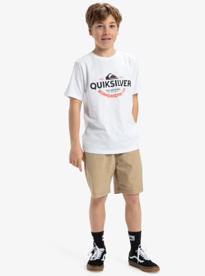 Ev Typed Out - Short Sleeves T-Shirt for Boys 8 - 16  EQBZT04847