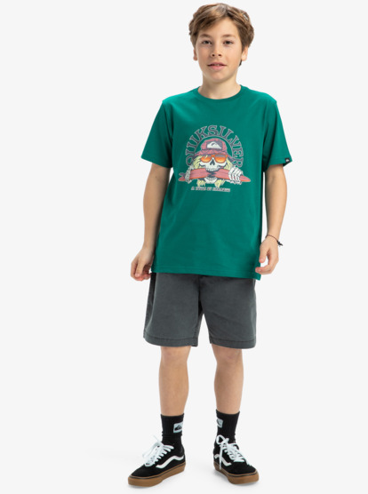 Ev Skull Feast - Short Sleeves T-Shirt for Boys 8 - 16  EQBZT04850