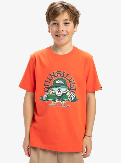 Ev Skull Feast - Short Sleeves T-Shirt for Boys 8 - 16  EQBZT04850