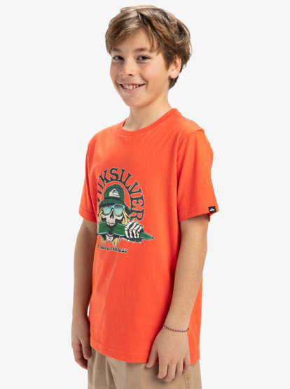 Ev Skull Feast - Short Sleeves T-Shirt for Boys 8 - 16  EQBZT04850