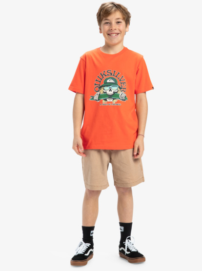 Ev Skull Feast - Short Sleeves T-Shirt for Boys 8 - 16  EQBZT04850