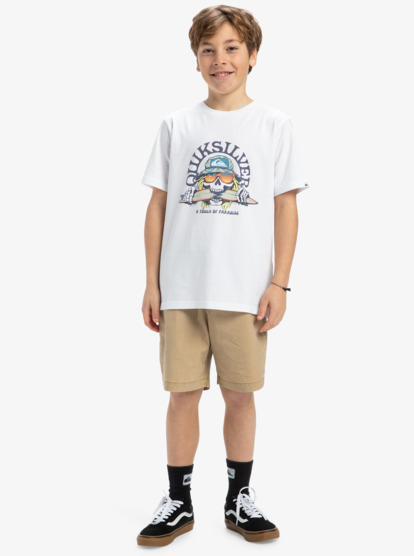 Ev Skull Feast - Short Sleeves T-Shirt for Boys 8 - 16  EQBZT04850