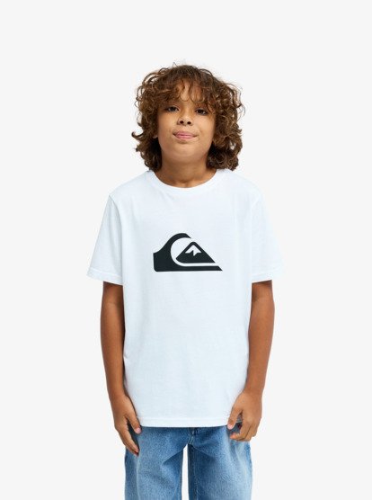 quiksilver, Ev Comp Logo - Short Sleeve T-Shirt for Boys 8-16, WHITE (wbb0) Ev Comp Logo - Short Sleeve T-Shirt for Boys 8-16  EQBZT04897