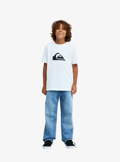 quiksilver, Ev Comp Logo - Short Sleeve T-Shirt for Boys 8-16, WHITE (wbb0) Ev Comp Logo - Short Sleeve T-Shirt for Boys 8-16  EQBZT04897