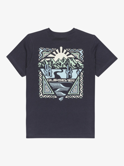 quiksilver, Ev Desert Waves - T-Shirt à manches courtes pour Garçon 8-16 ans, DARK NAVY (ktp0) Ev Desert Waves - Short Sleeve T-Shirt for Boys 8-16  EQBZT04898