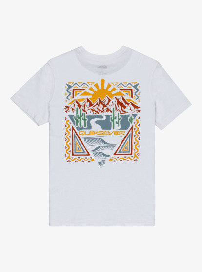 quiksilver, Ev Desert Waves - Short Sleeve T-Shirt for Boys 8-16, WHITE (wbb0) Ev Desert Waves - Short Sleeve T-Shirt for Boys 8-16  EQBZT04898