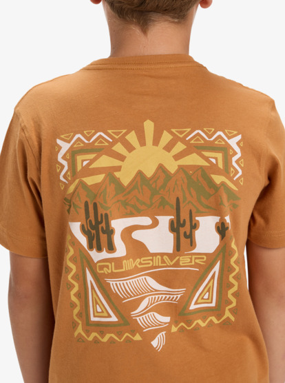 quiksilver, Ev Desert Waves - Short Sleeve T-Shirt for Boys 8-16, ALMOND (cmd0) Ev Desert Waves - Short Sleeve T-Shirt for Boys 8-16  EQBZT04898