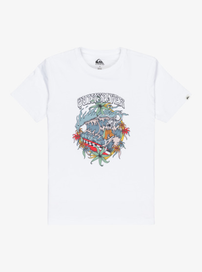quiksilver, Ev In Waves - T-Shirt für Jungen 8-16, WHITE (wbb0) Ev In Waves - Short Sleeve T-Shirt for Boys 8-16  EQBZT04899