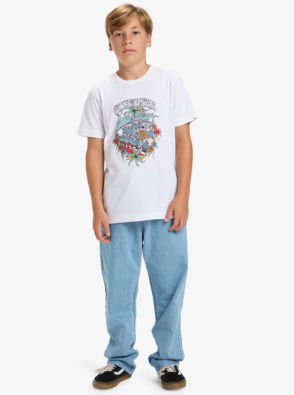 quiksilver, Ev In Waves - T-Shirt für Jungen 8-16, WHITE (wbb0) Ev In Waves - Short Sleeve T-Shirt for Boys 8-16  EQBZT04899
