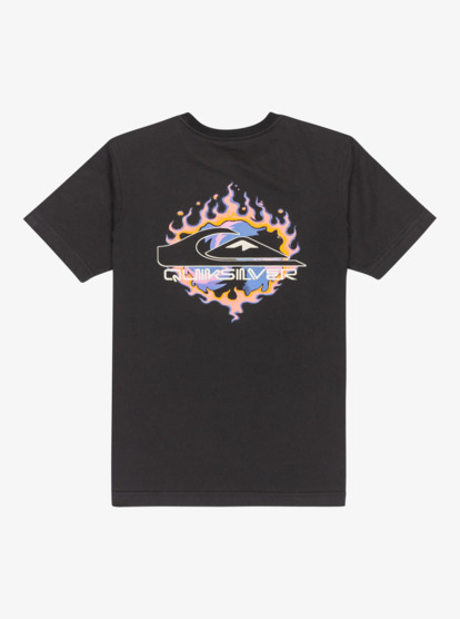 quiksilver, Ev In Flames - Short Sleeve T-Shirt for Boys 8-16, BLACK (kvj0) Ev In Flames - Short Sleeve T-Shirt for Boys 8-16  EQBZT04901