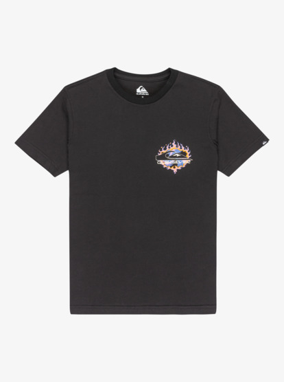 quiksilver, Ev In Flames - Short Sleeve T-Shirt for Boys 8-16, BLACK (kvj0) Ev In Flames - Short Sleeve T-Shirt for Boys 8-16  EQBZT04901