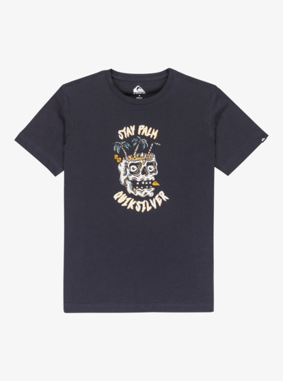 quiksilver, Ev Stay Palm - Short Sleeve T-Shirt for Boys 8-16, DARK NAVY (ktp0) Ev Stay Palm - Short Sleeve T-Shirt for Boys 8-16  EQBZT04903