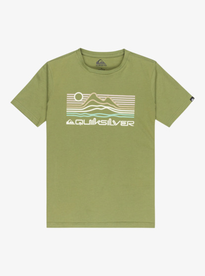 quiksilver, Ev Light Waves - Short Sleeve T-Shirt for Boys 8-16, LODEN GREEN (gng0) Ev Light Waves - Short Sleeve T-Shirt for Boys 8-16  EQBZT04907