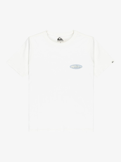 quiksilver, Evo Border Lines - Short Sleeve T-Shirt for Boys 8-16, SNOW WHITE (wbk0) Evo Border Lines - Short Sleeve T-Shirt for Boys 8-16  EQBZT04908