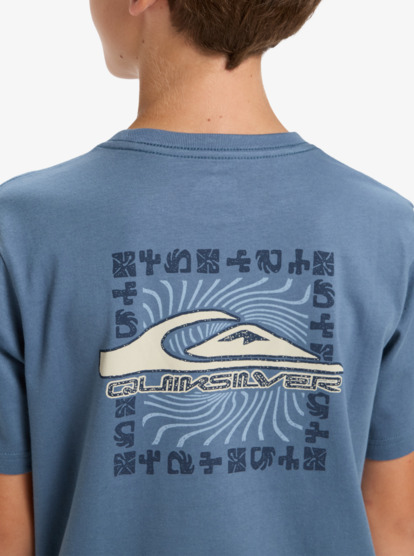 quiksilver, Evo Border Lines - Short Sleeve T-Shirt for Boys 8-16, CHINA BLUE (bnd0) Evo Border Lines - Short Sleeve T-Shirt for Boys 8-16  EQBZT04908