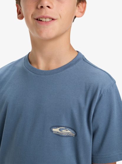 quiksilver, Evo Border Lines - Short Sleeve T-Shirt for Boys 8-16, CHINA BLUE (bnd0) Evo Border Lines - Short Sleeve T-Shirt for Boys 8-16  EQBZT04908