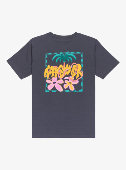 quiksilver, Evo Bloomsday - T-Shirt à manches courtes pour Garçon 8-16 ans, INDIA INK (ksh0) Evo Bloomsday - Short Sleeve T-Shirt for Boys 8-16  EQBZT04911