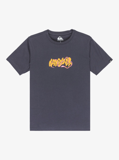 quiksilver, Evo Bloomsday - T-Shirt à manches courtes pour Garçon 8-16 ans, INDIA INK (ksh0) Evo Bloomsday - Short Sleeve T-Shirt for Boys 8-16  EQBZT04911