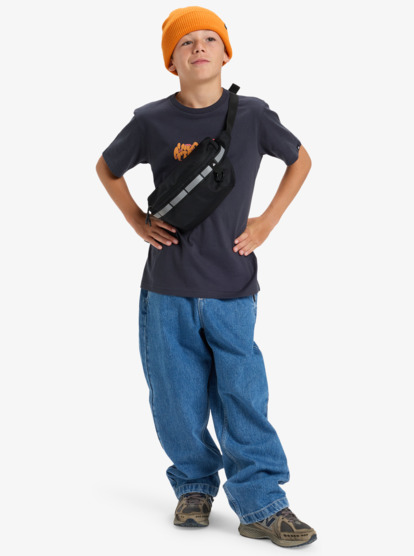 quiksilver, Evo Bloomsday - T-Shirt à manches courtes pour Garçon 8-16 ans, INDIA INK (ksh0) Evo Bloomsday - Short Sleeve T-Shirt for Boys 8-16  EQBZT04911