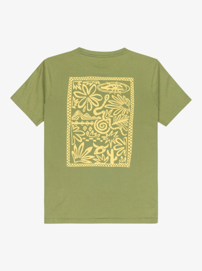 quiksilver, Hw Snaky Ways - Short Sleeve T-Shirt for Boys 8-16, LODEN GREEN (gng0) Hw Snaky Ways - Short Sleeve T-Shirt for Boys 8-16  EQBZT04912