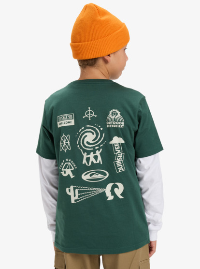 Hw Welcome All - Short Sleeve T-Shirt for Boys 8-16  EQBZT04913