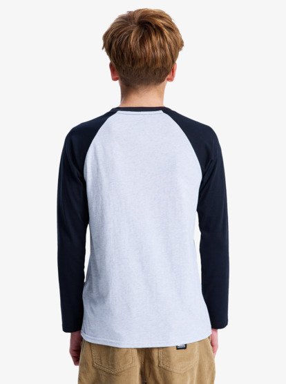 Ev Omni Logo Raglan - Long Sleeve T-Shirt for Boys 8-16  EQBZT04916