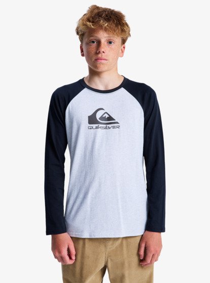 Ev Omni Logo Raglan - Long Sleeve T-Shirt for Boys 8-16  EQBZT04916