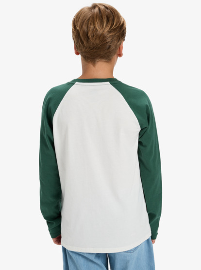 Ev Omni Logo Raglan - Long Sleeve T-Shirt for Boys 8-16  EQBZT04916