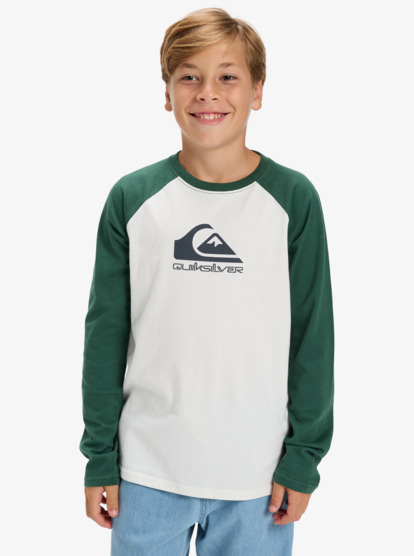 Ev Omni Logo Raglan - Long Sleeve T-Shirt for Boys 8-16  EQBZT04916