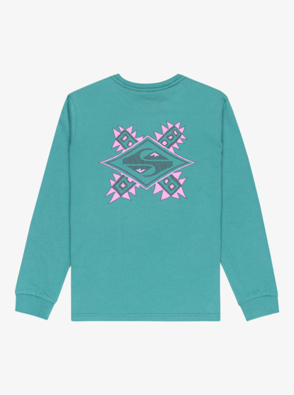 quiksilver, Ev Swell Ovation - Long Sleeve T-Shirt for Boys 8-16, DEEP SEA (gmw0) Ev Swell Ovation - Long Sleeve T-Shirt for Boys 8-16  EQBZT04918