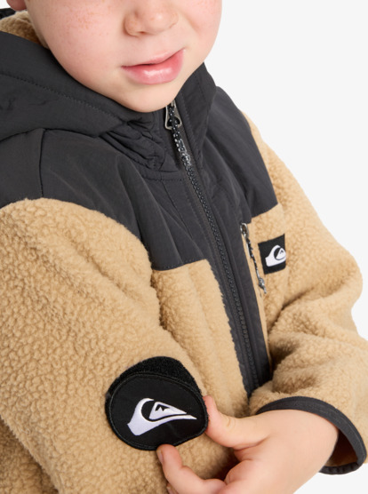 quiksilver, Back To S School - Full Zip Hooded for Boys, CORNSTALK (ckk0) Back To S School - Full Zip Hooded for Boys  EQKPF03012