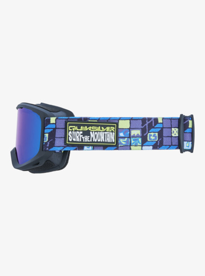 quiksilver, Little Grom - Ski/Snowboard Goggles for Boys, 3D CHECK/CLUX ML BLUE S3 (ykb0) Little Grom - Ski/Snowboard Goggles for Boys  EQKTG03005
