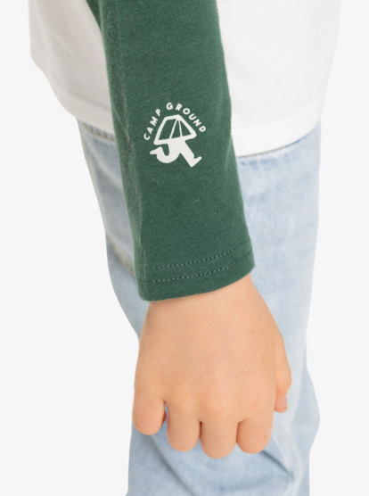 quiksilver, Ev Spot On Raglan - Long Sleeve T-Shirt for Boys, SNOW WHITE (wbk0) Ev Spot On Raglan - Long Sleeve T-Shirt for Boys  EQKZT03574
