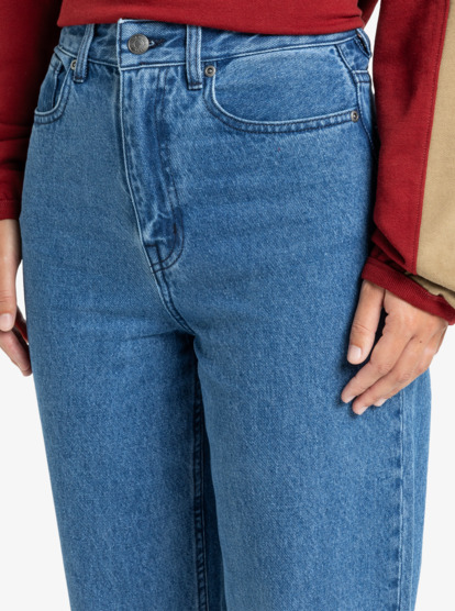 quiksilver, Baggy Carrot Denim - Jeans voor Dames, MEDIUM BLUE (bygw) Baggy Carrot Denim - Jeans for Women  EQWDP03027