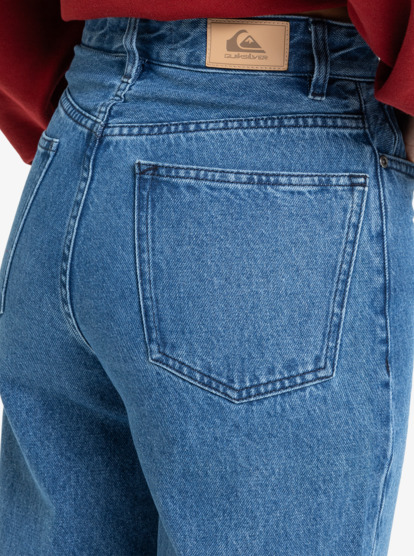 quiksilver, Baggy Carrot Denim - Jeans voor Dames, MEDIUM BLUE (bygw) Baggy Carrot Denim - Jeans for Women  EQWDP03027