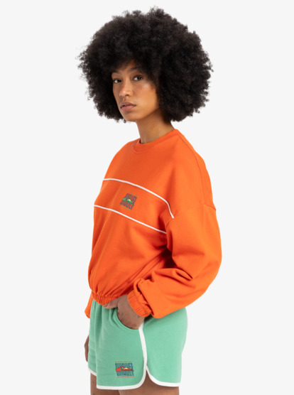 Crop Over - Crew Neck Sweatshirt for Women  EQWFT03181