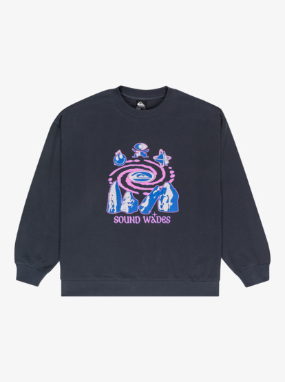 quiksilver, Standard - Cuello redondo para mujer, INDIA INK (ksh0) Standard - Crew Neck for Women  EQWFT03188