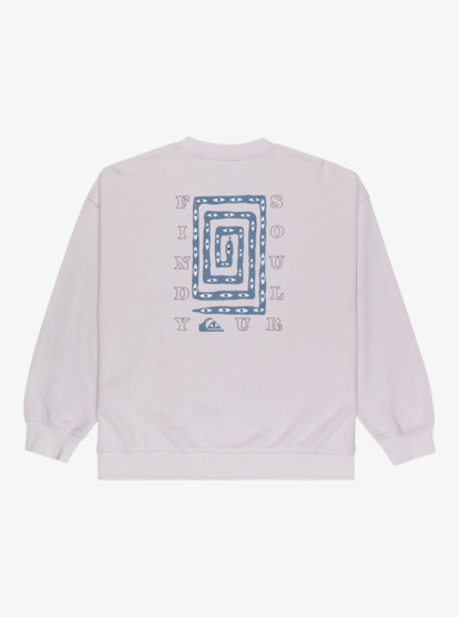 quiksilver, Standard - Cuello redondo para mujer, LILAC MARBLE (sfn0) Standard - Crew Neck for Women  EQWFT03188