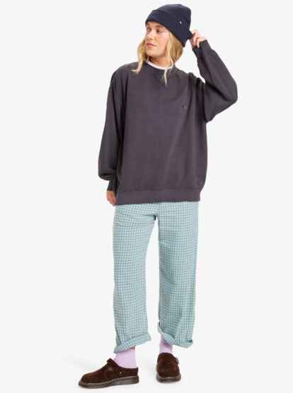 quiksilver, Essential - Crew Neck for Women, TARMAC (kta0) Essential - Crew Neck for Women  EQWFT03190