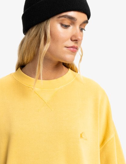 quiksilver, Essential - Crew Neck for Women, RATTAN (yhp0) Essential - Crew Neck for Women  EQWFT03190