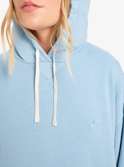 quiksilver, Essential - Sudadera con capucha para mujer, ASHLEY BLUE (bhl0) Essential - Hoodie for Women  EQWFT03191