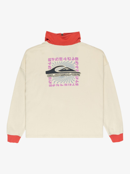 quiksilver, Sungai Block - Half Zip for Women, BONE WHITE (wbs0) Sungai Block - Half Zip for Women  EQWFT03192