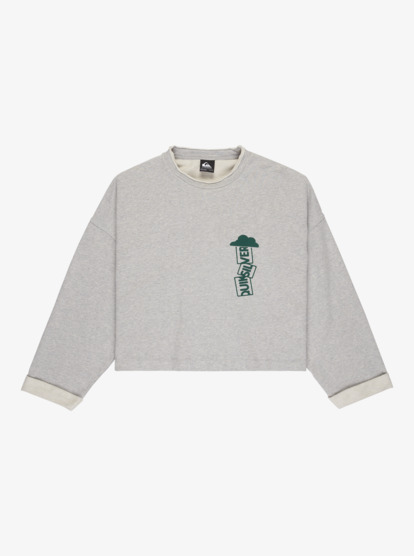 quiksilver, Mempelas - Crew Neck for Women, LIGHT GREY HEATHER (sjsh) Mempelas - Crew Neck for Women  EQWFT03193