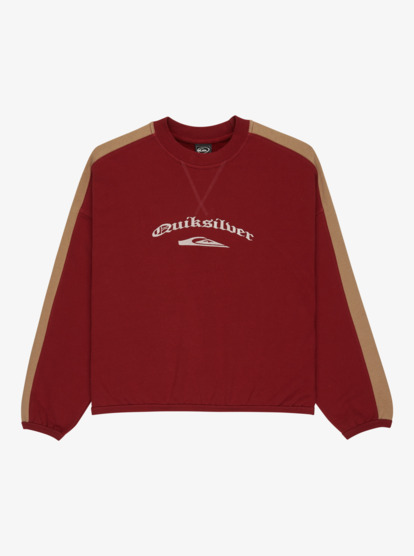 quiksilver, Mercury Block - Crew for Women, BIKING RED (rsg0) Mercury Block - Crew for Women  EQWFT03202